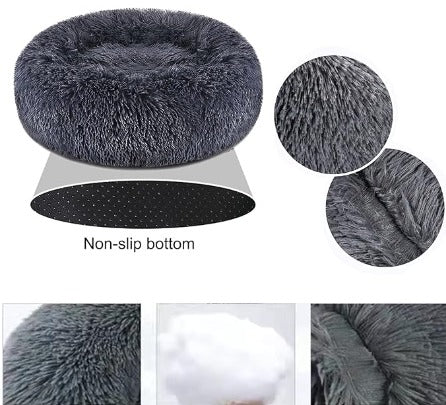 Cama Perro Pequeña Gris Oscuro 50 cm