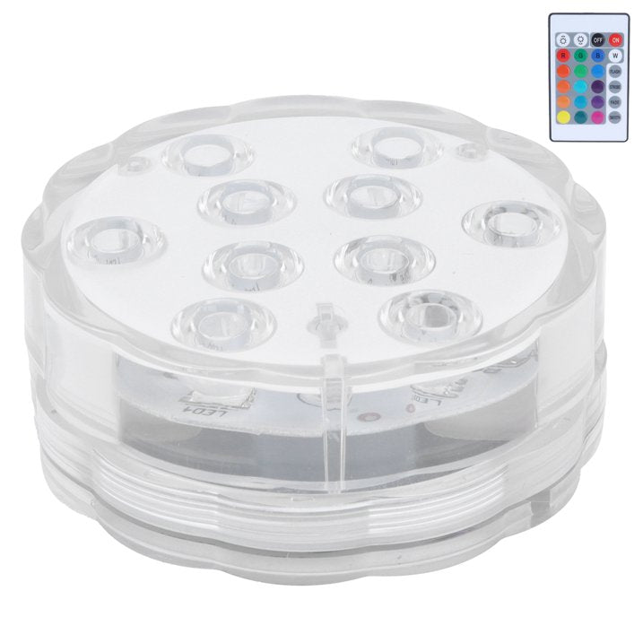 luces LED sumergibles multicolores