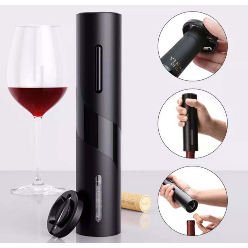 Sacacorchos Eléctrico con Abridor de Vino