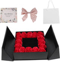 Caja Regalo con 16 Rosas Artificiales