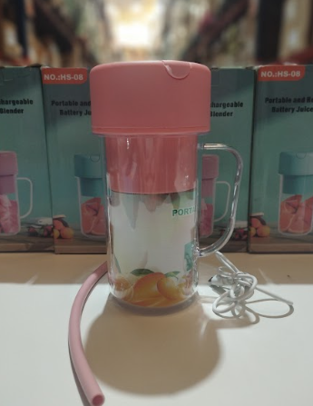 Licuadora portátil rosa