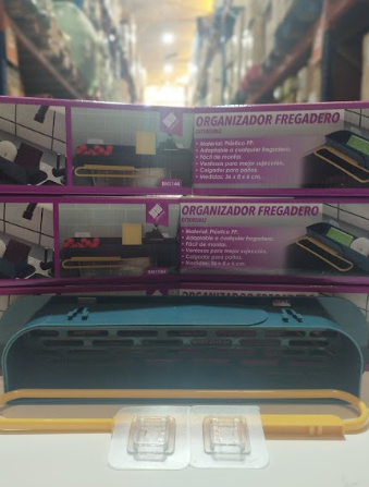 Organizador para fregadero extensible