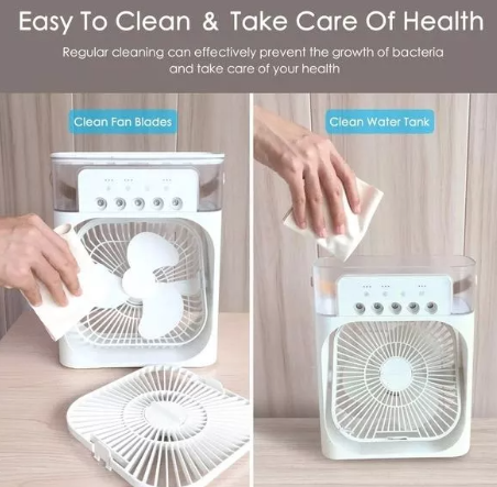 Ventilador humidificador de nebulización blanco