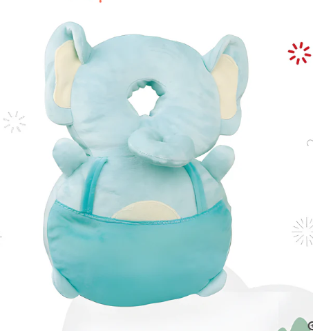 Almohadilla anticaida para bebe azul