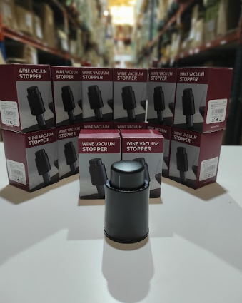 Tapón de botella de vino al vacío
