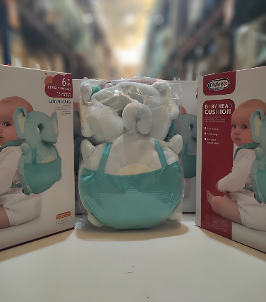 Almohadilla anticaida para bebe azul