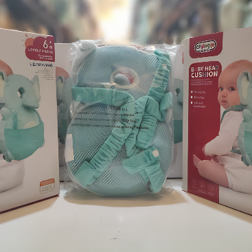 Almohadilla anticaida para bebe azul