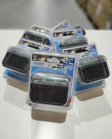 Luz solar para escaleras pack 2und