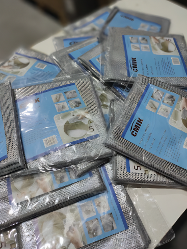 Pack de 5 paños de limpieza de malla de alambre