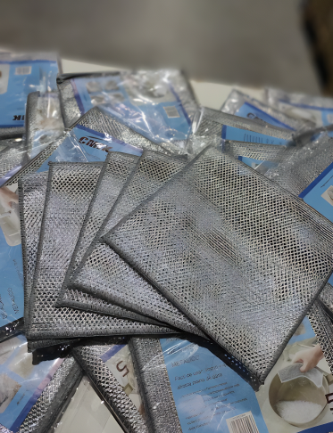 Pack de 5 paños de limpieza de malla de alambre