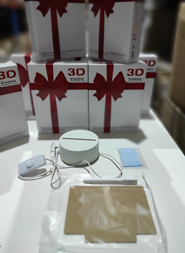 Lampara personalizada para escribir forma rectangular
