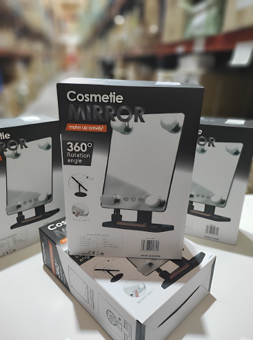 Espejo de Maquillaje con Luz LED