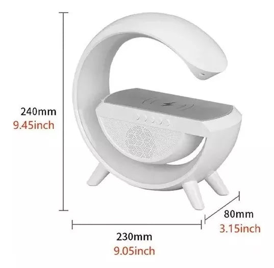 Altavoz Bluetooth G 3 en 1 + Cargador inalámbrico + Lámpara Led
