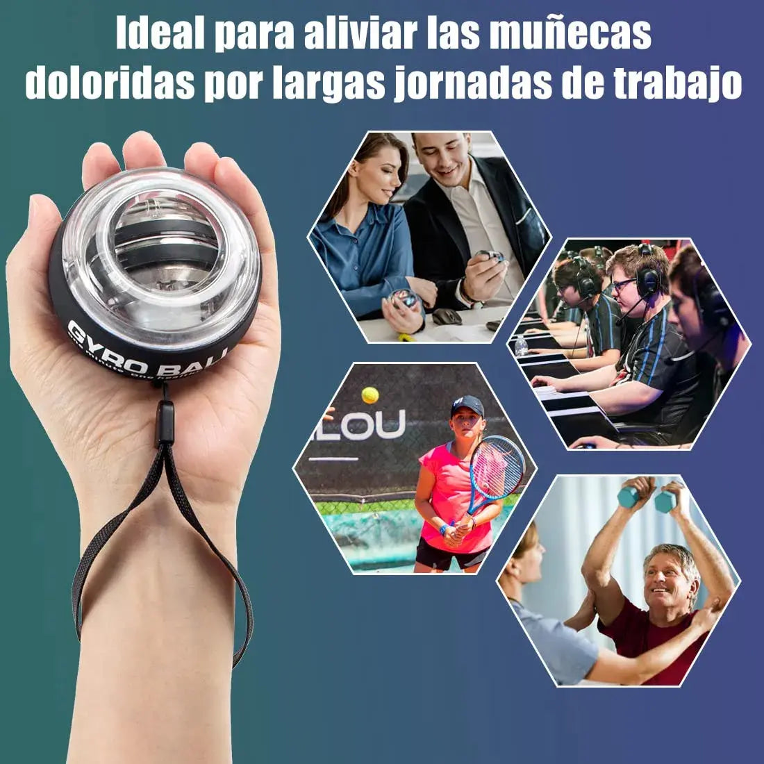 Giroscopio de mano para fortalecer muñeca