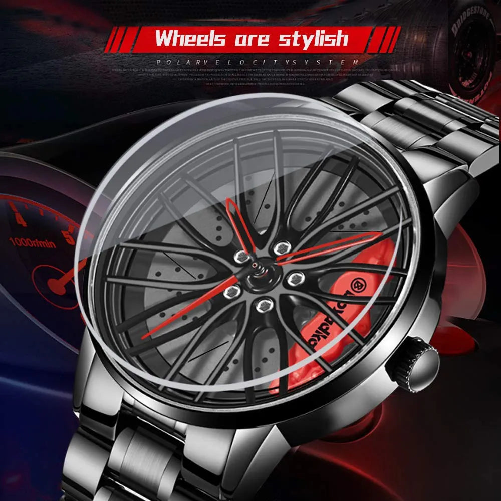 Reloj deportivo 3D en forma de llanta