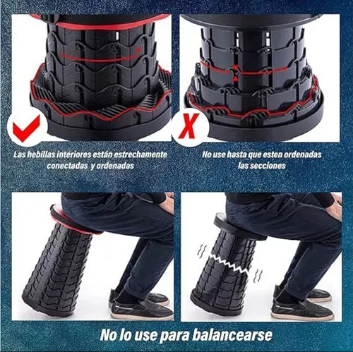 Taburete plegable
