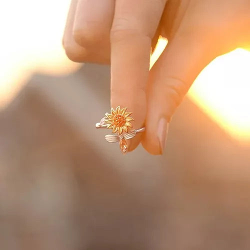 Anillo giratorios de girasol