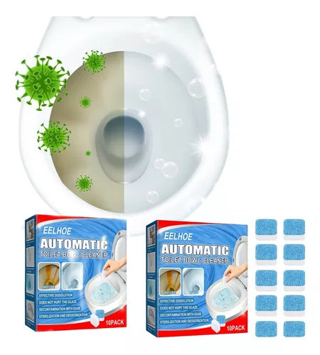 Pastillas eliminadoras de manchas amarillas y blanqueadoras de inodoro