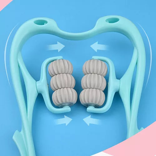 Masajeador de cuello enrollable con 6 bolas