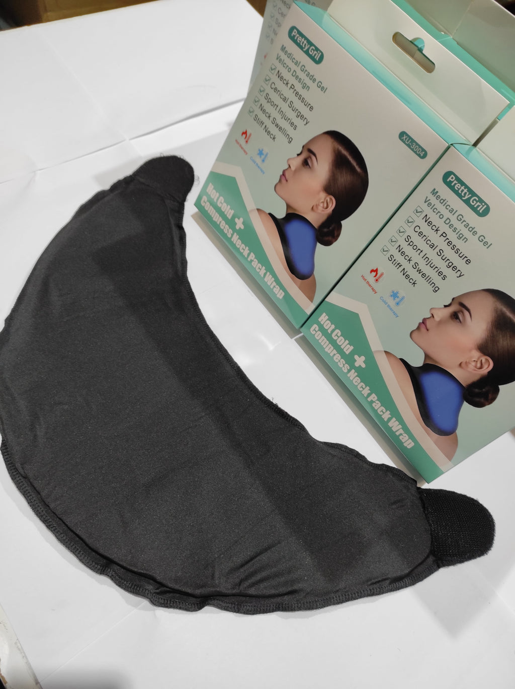 Almohadilla de gel reutilizable para cuello frío y calor