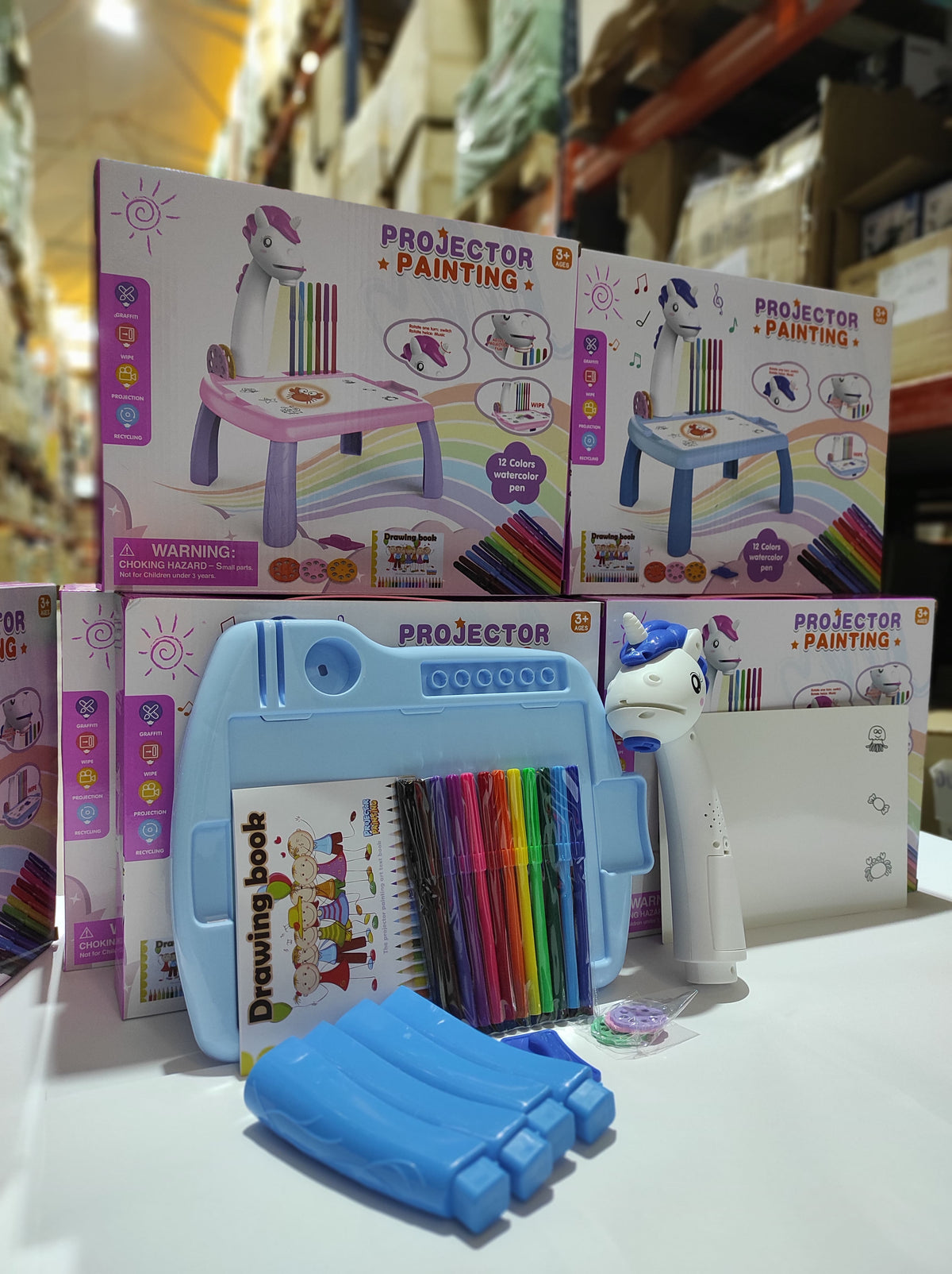 Escritorio de aprendizaje para niños unicornio