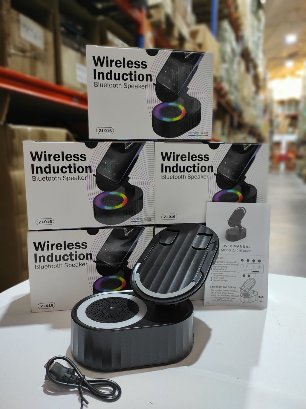 Altavoz Bluetooth de audio de inducción inalámbrico 5 en 1