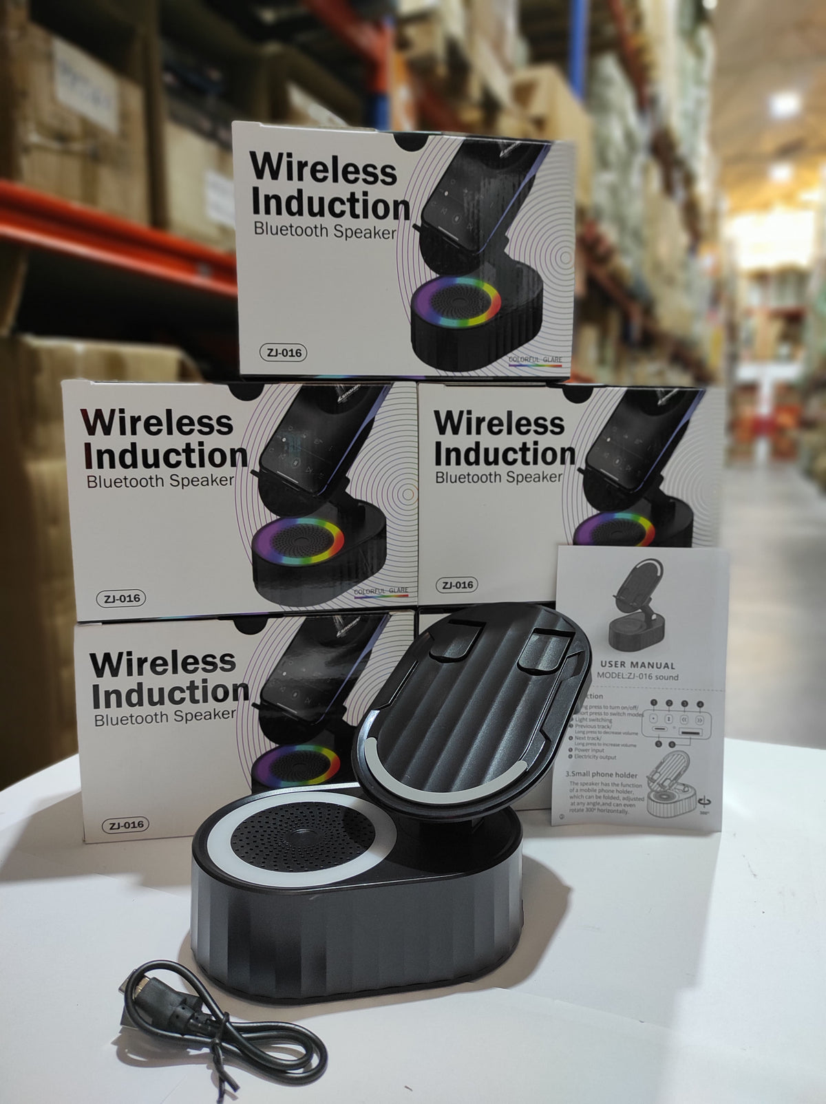 Altavoz Bluetooth de audio de inducción inalámbrico 5 en 1
