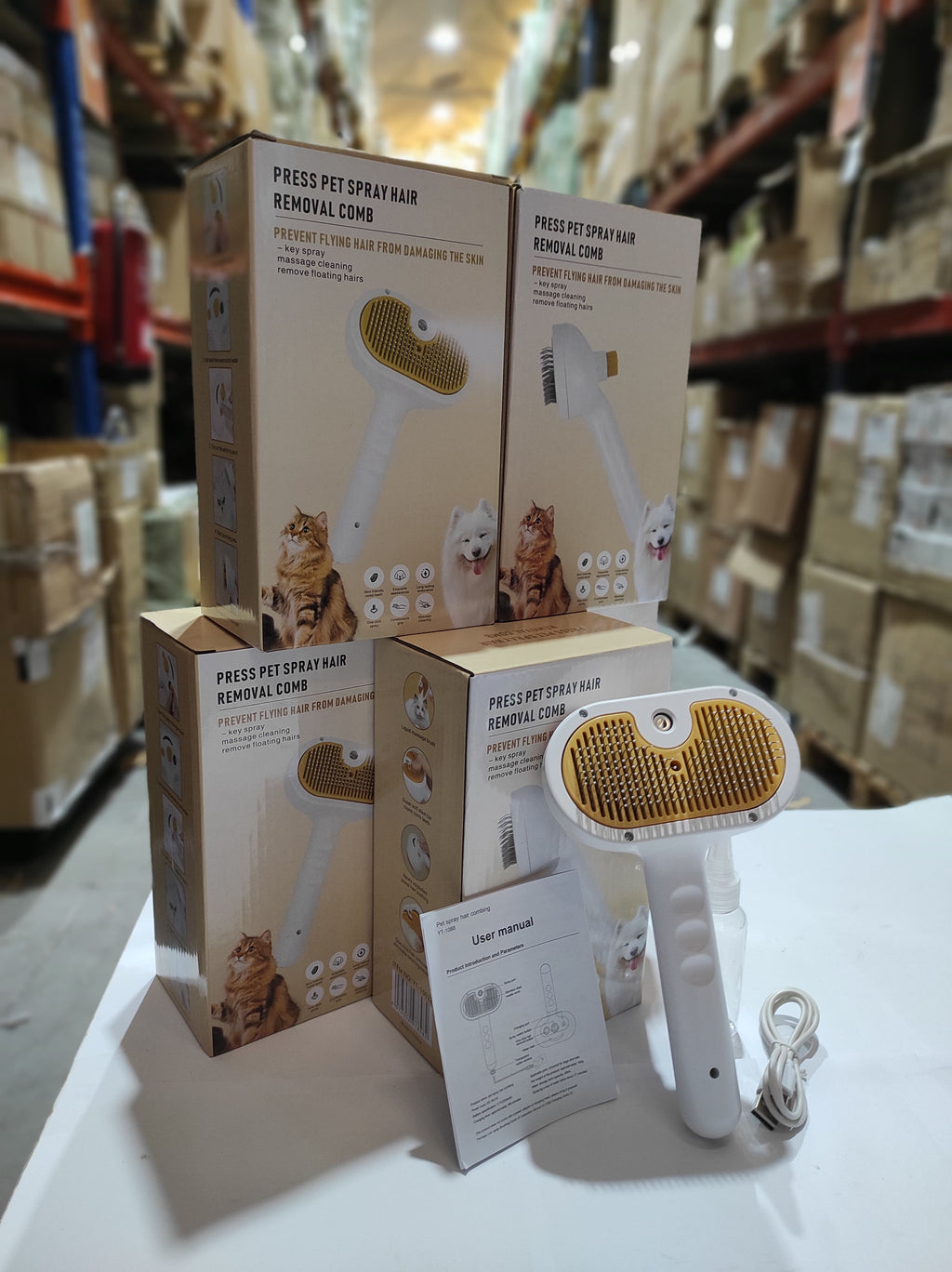 Cepillo de vapor para mascotas