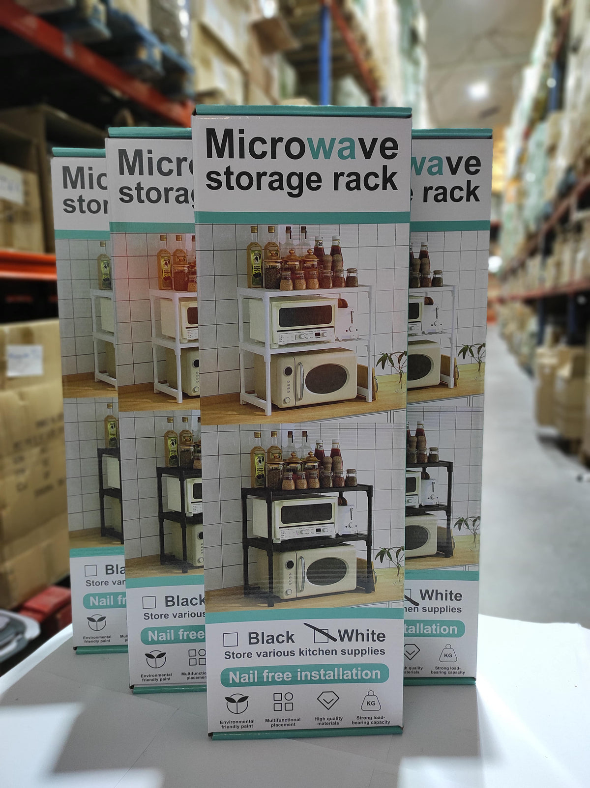 Estanteria extensible para microondas