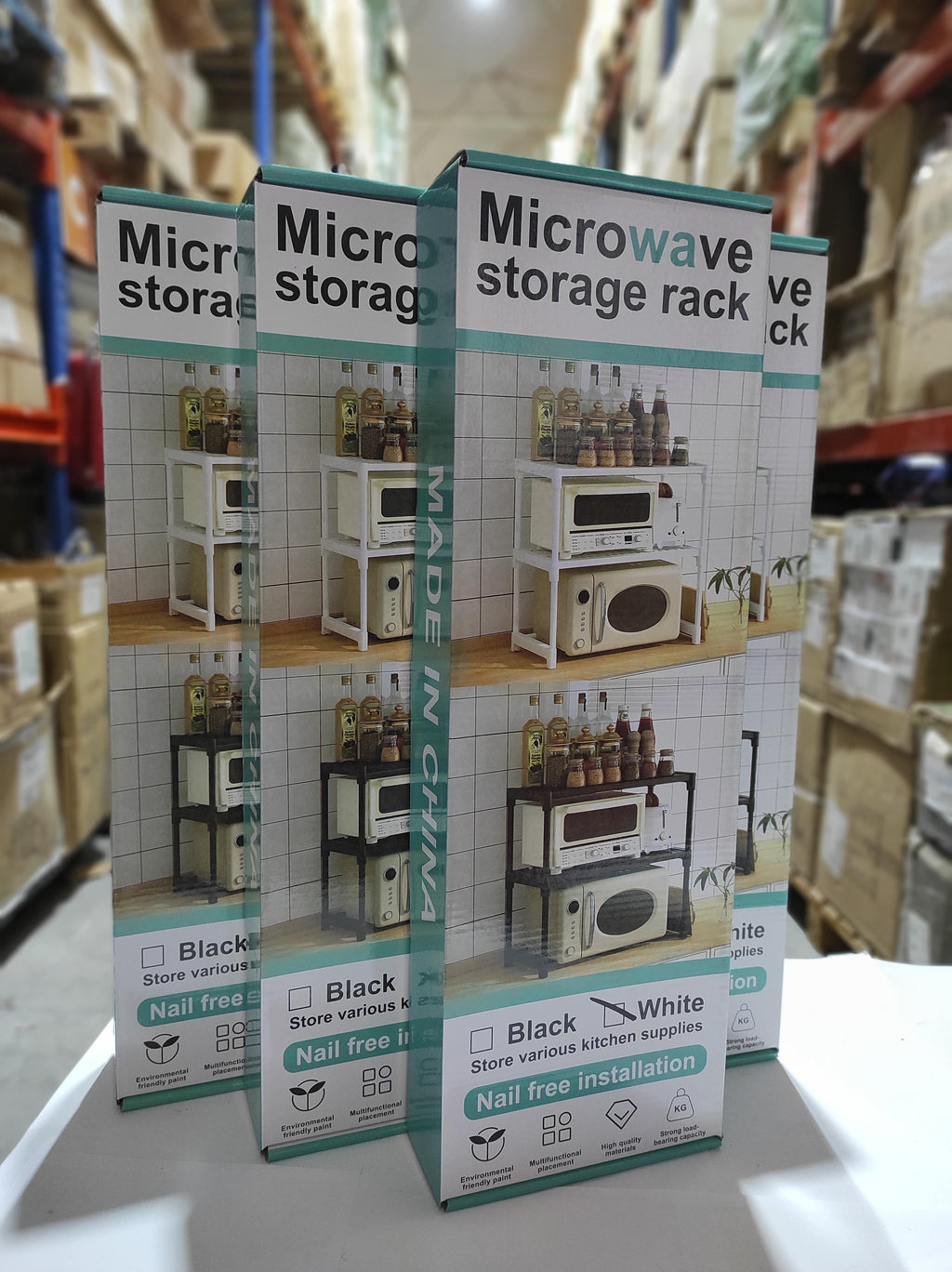 Estanteria extensible para microondas