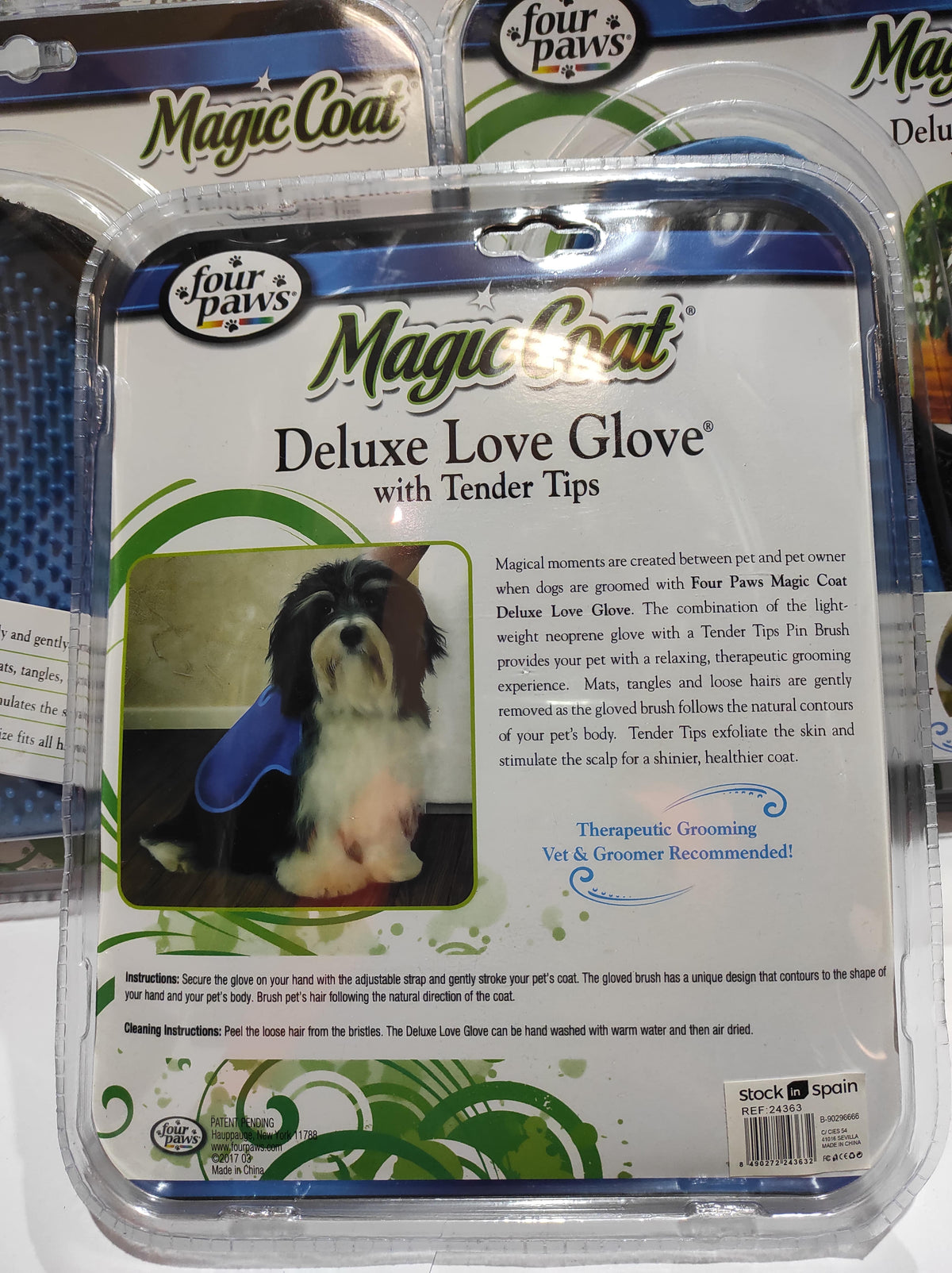 Cepillo manopla para mascota 1 und