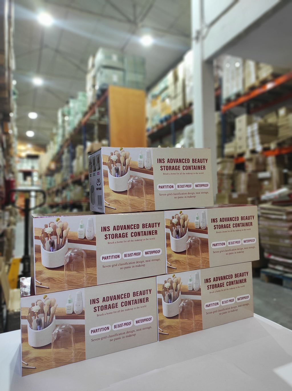 Cubo de almacenamiento para brochas