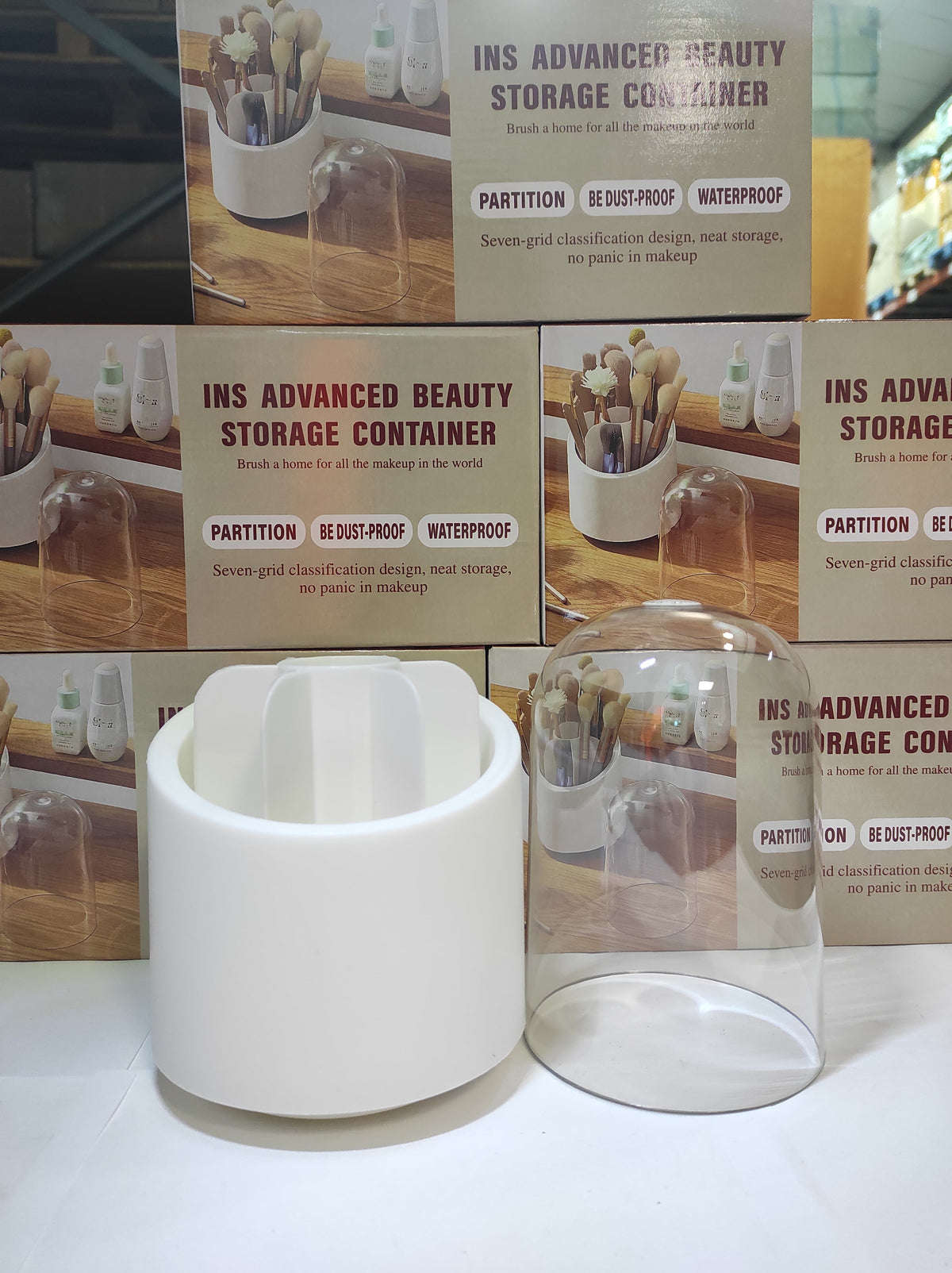Cubo de almacenamiento para brochas