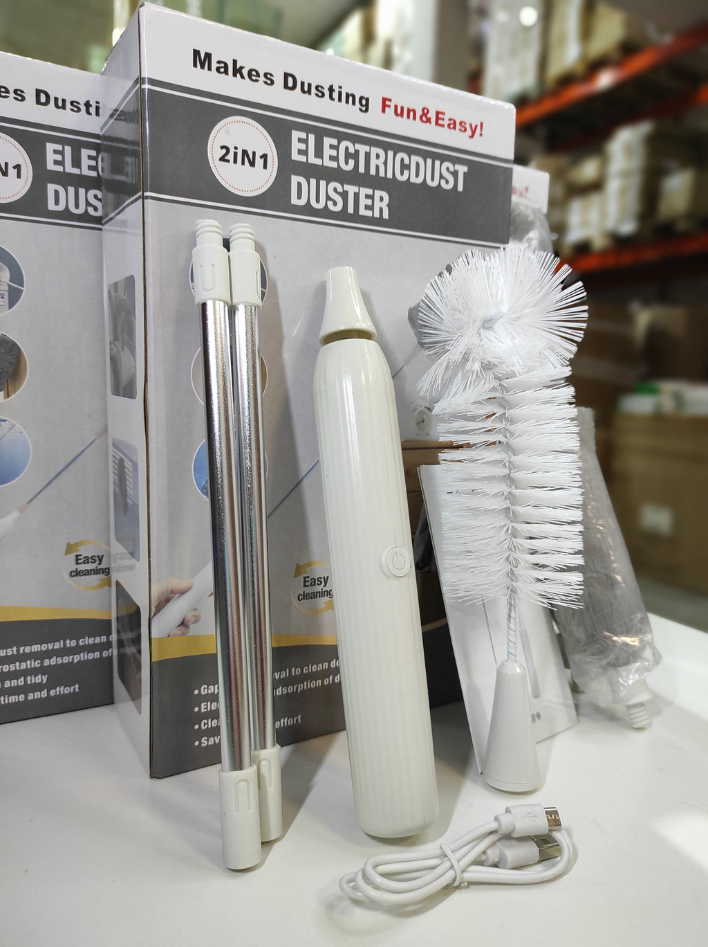 Plumero eléctrico recargable 2 en 1