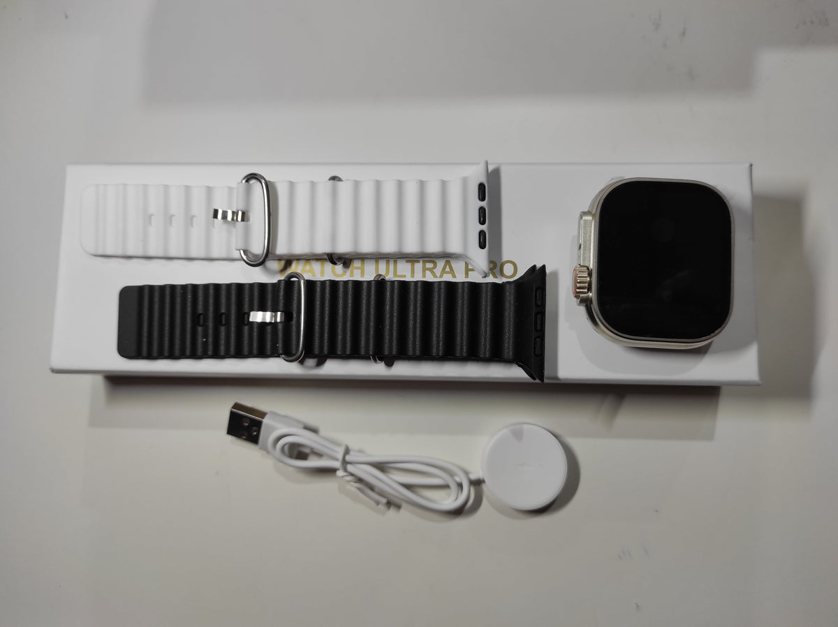 Smartwatch Ultra Pro con 2 correas ( negro + blanco )