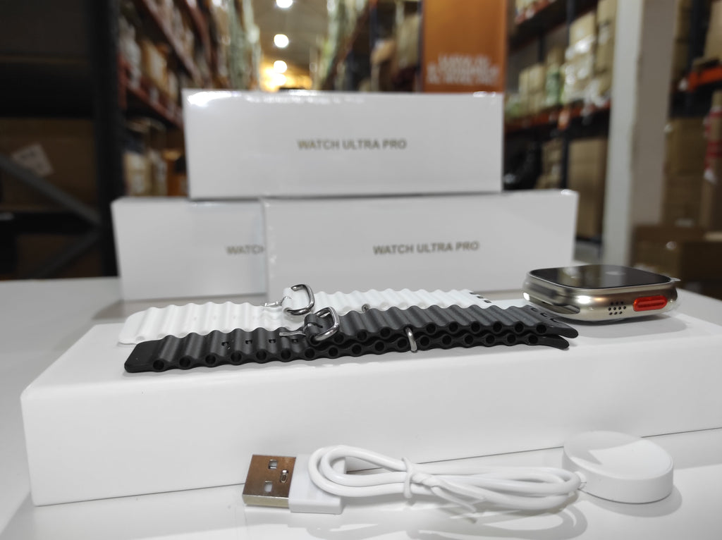 Smartwatch Ultra Pro con 2 correas ( negro + blanco )