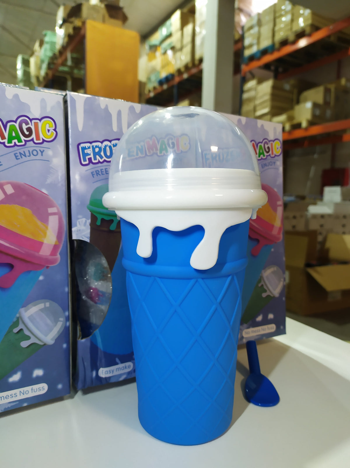 Taza para hacer granizado de silicona