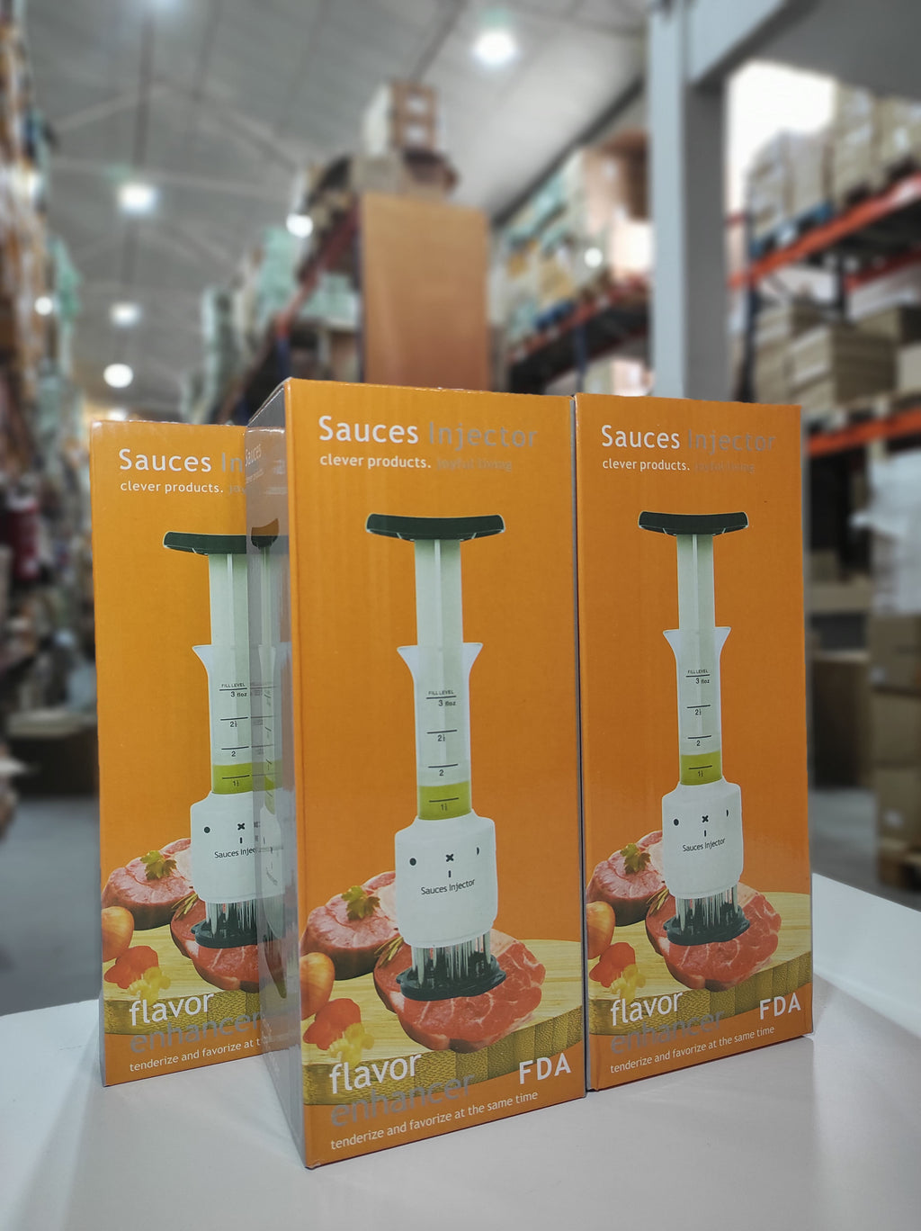 Inyector de salsa para carne