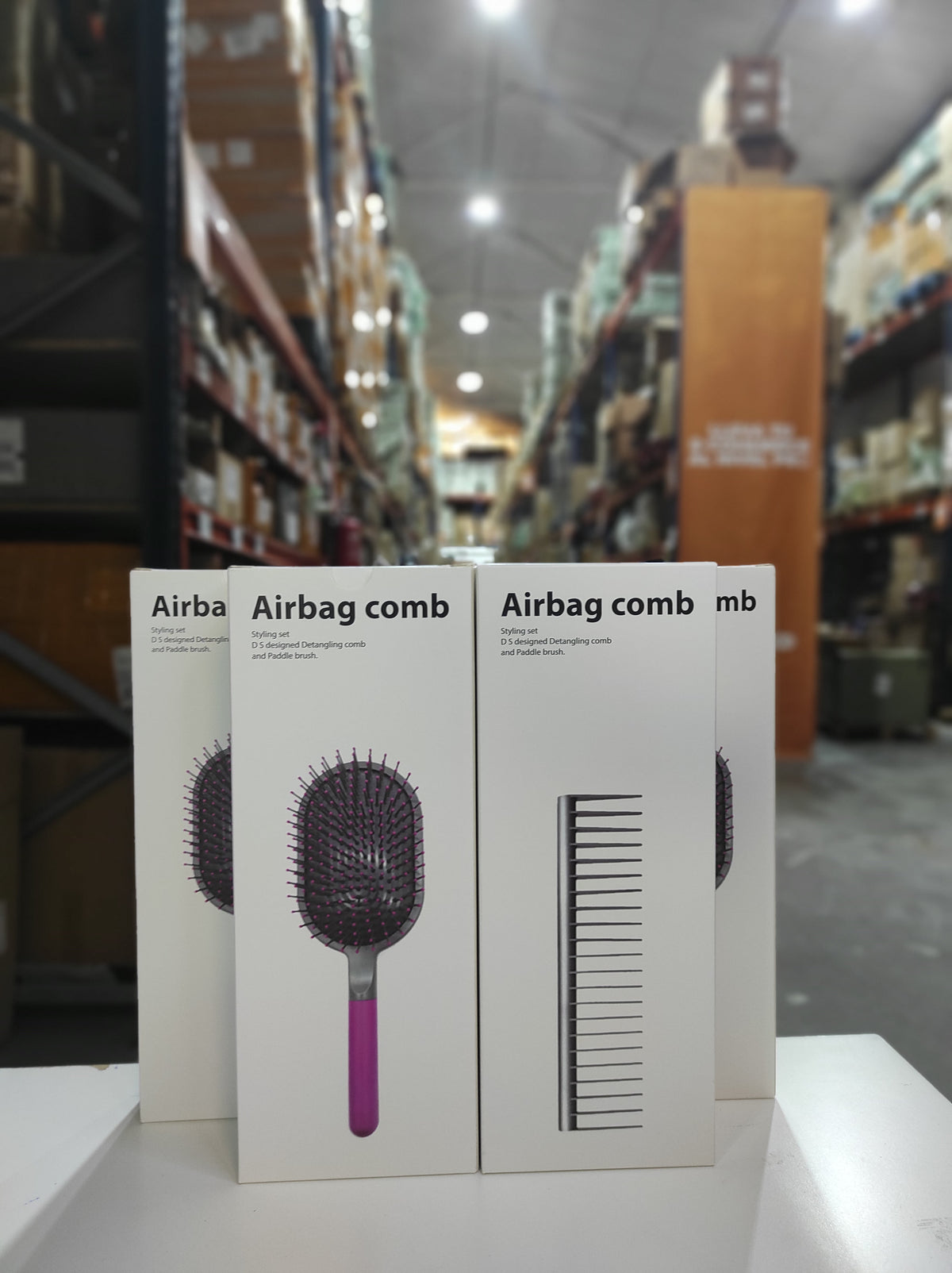 Kit de cepillo y peine desenredante