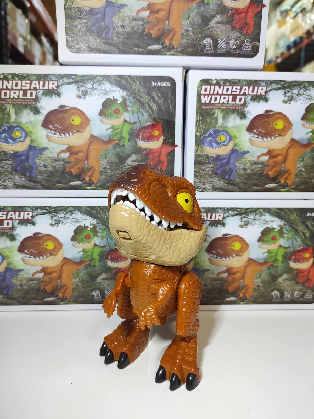 Juego de papelería de dinosaurio 5 en 1