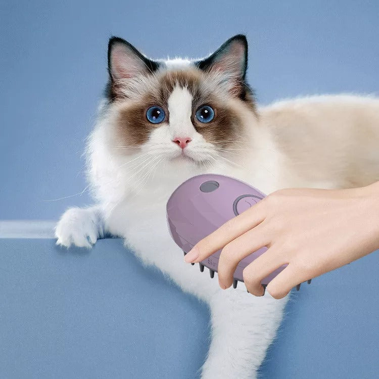 Cepillo vapor para mascota (rosa)