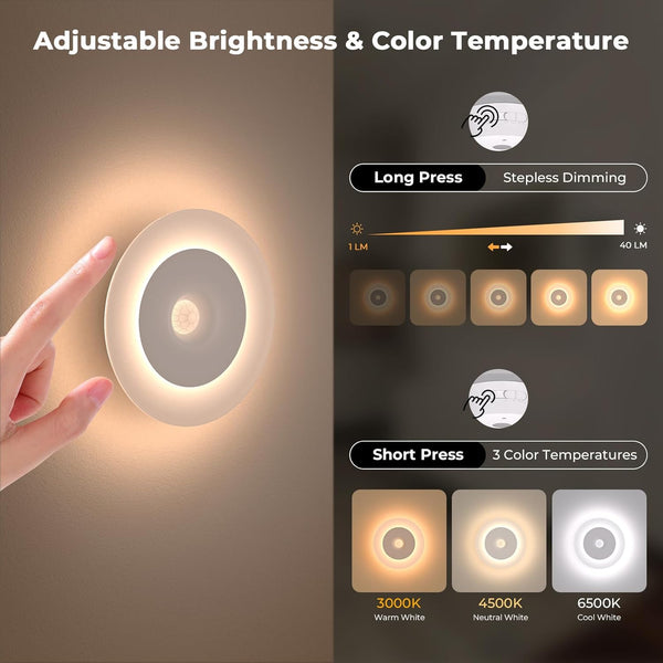 Luz nocturna LED con detector de movimiento