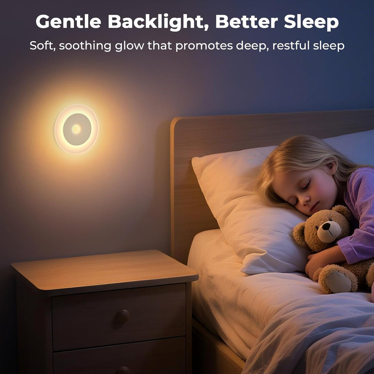 Luz nocturna LED con detector de movimiento