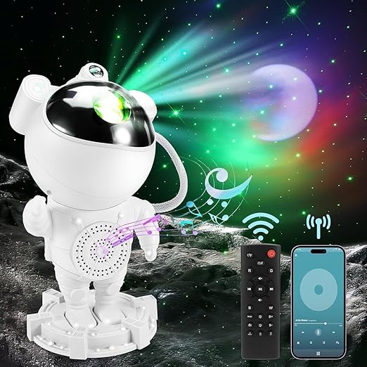 Proyector Astronauta con Altavoz Bluetooth