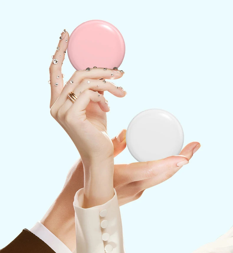 Espejo portátil led blanco powerbank con calentador