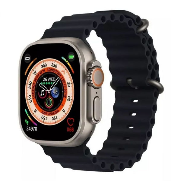 Smartwatch Deportivo con 2 Correas (Negro + Blanco)