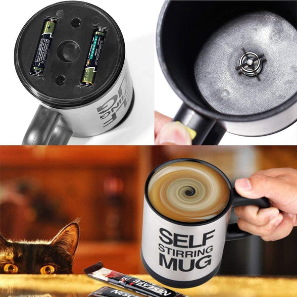 Taza Autoagitadora de Acero Inoxidable