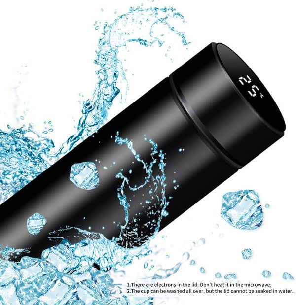 Termo Frío/Calor con Pantalla de Temperatura – Negro