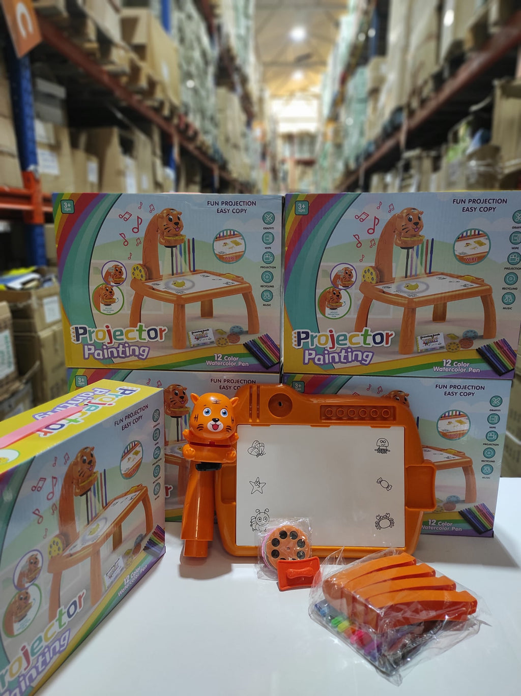 Escritorio de aprendizaje para niños tigre