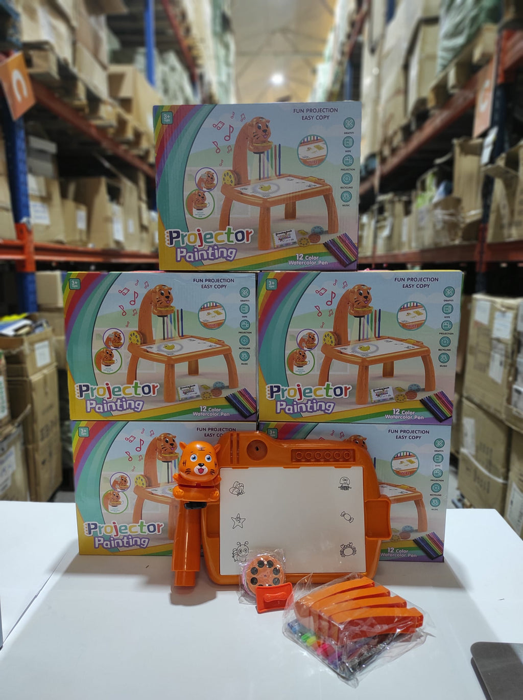 Escritorio de aprendizaje para niños tigre
